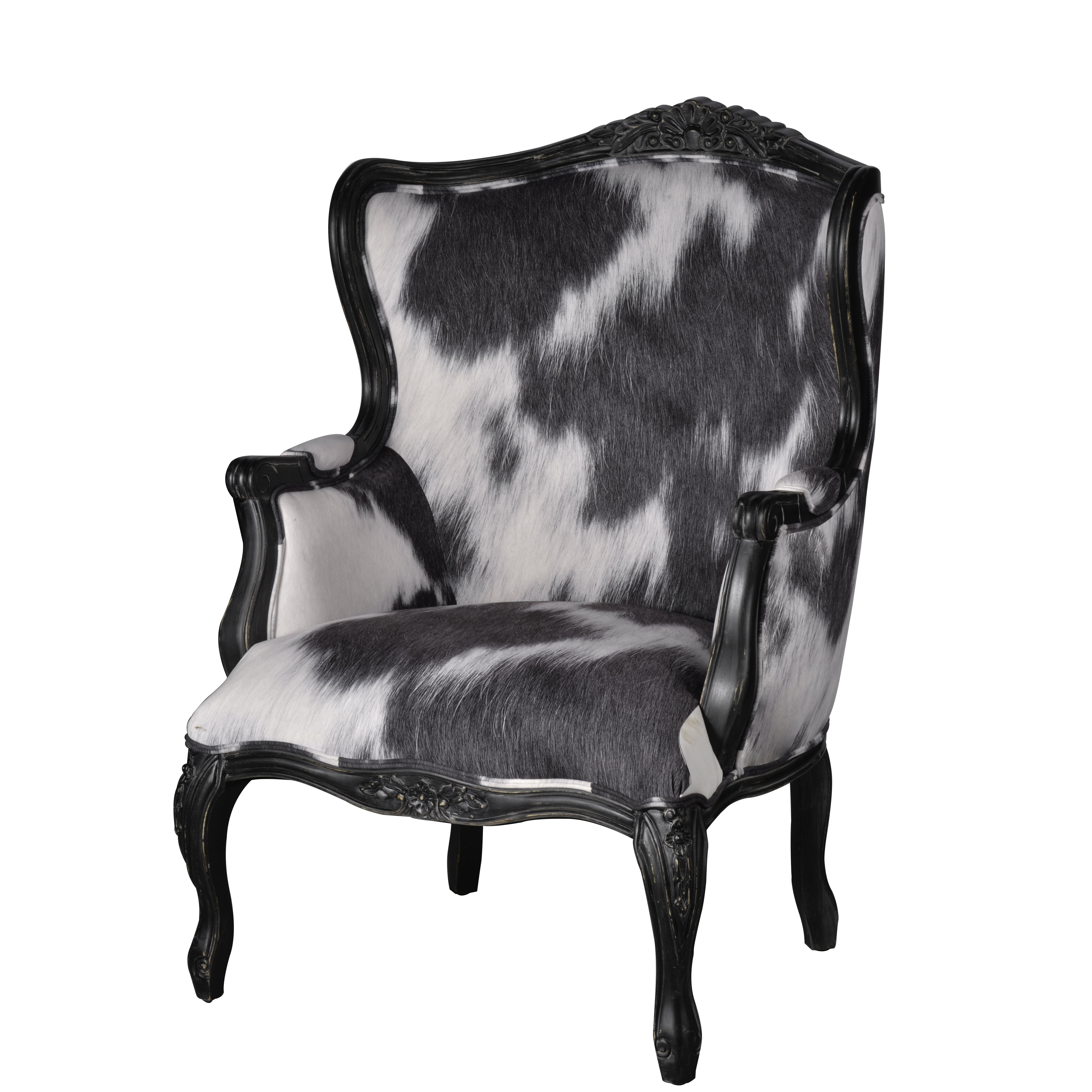 A&B Home Cow Pattern Oversized Arm Chair