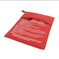 thumbnail image 2 of (Paquete de 2) Bolsa para patatas para microondas, maíz, pan del día anterior, bolsa para cocina, lavable y reutilizable, roja, bolsa para patatas para microondas, microondas, 2 of 5