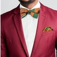 thumbnail image 3 of 2pcs Ankara Premium African Kente Pre-Tied Bow Ties for Men & Pocket Square Set Men Bownot, 3 of 3
