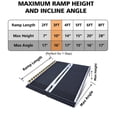 thumbnail image 4 of Rampa Antideslizante VENDAV Aluminio Portátil 3 Pies para Silla de Ruedas, 4 of 7
