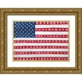 thumbnail image 1 of Seay, Anne 24x18 Gold Ornate Wood Framed with Double Matting Museum Art Print Titled - Geometric American, 1 of 4