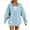 Sky Blue, variant on UngA Women's Zip Up Hoodie Womens Zip Up Hoodies Fleece Jackets Oversized Sweatshirts Fall Fashion Outfits 2025 Sweaters Winter Clothes Hoodies for Women (Orange,4XL)