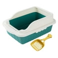 thumbnail image 6 of TOOYFUL Cat ,Potty Toilet Deep Loo Cage Accessories with Scooper Pet Litter Tray Pan for Small and Medium Cats Kitten Bunny 50x35x18cm, 6 of 10