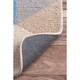 thumbnail image 4 of nuLOOM 200HJHK110B-508 Hand-Hooked Contemporary, Geometric 100 Percent Wool Grey Rug (5-Feet X 8-Feet), 4 of 5