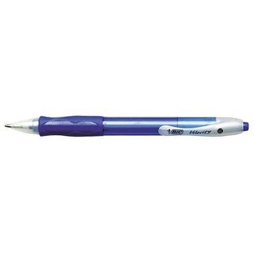 BIC Velocity Bold Ball Pens Retractable, Blue, 1.6mm Bold Point, Dozen BIC Velocity Bold Ball Pens Retractable, Blue, 1.6mm Bold Point, Dozen