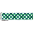 thumbnail image 3 of Ambesonne Geometric Fabric by the Yard Upholstery, Squares in Argyle Pattern, 1 Yard, Green White Violet Blue, 3 of 5