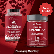 Eu Natural Cranberry Pills UTI Defense Urinary Tract Health Supplement 10-in-1 Fast-Acting Capsules 60 Count