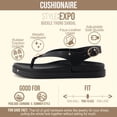 thumbnail image 3 of Cushionaire Expo Thong Sandals for Women, Comfortable Slingback Sandals with Arch Support and Cushioned Footbed, 3 of 17