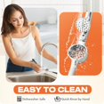 thumbnail image 5 of Kitchen Garlic Press, Rust Proof & Dishwasher Safe Garlic Mincer, Durable Garlic Crusher Set with Peeler＆Brush, Easy to Clean and Squeeze, Rose, 5 of 7