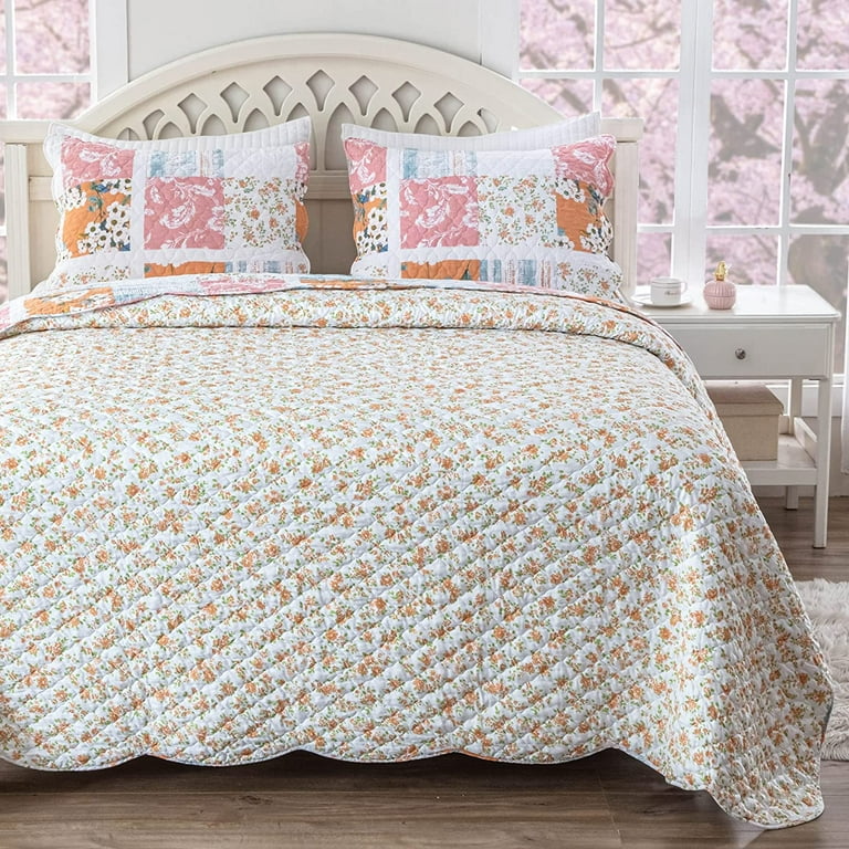 Greenland Home Fashions Everly Shabby Chic Quilt Set, 3-Piece King