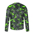 thumbnail image 5 of UVEASISHA Camo T Shirts for Men Long Sleeve Stylish Hipster Tees Novelty Camouflage Print Atheltic Tops Loose Fit Casual Crewneck Pullover Tee Army Green L, 5 of 6
