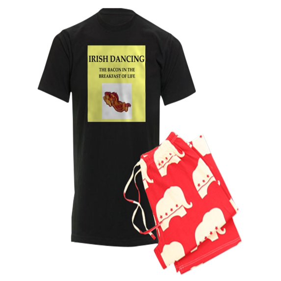 CafePress - Irish Dancing Pajamas - Men's Dark Pajamas