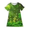 thumbnail image 4 of Camiseta de Día de San Patricio Hombres de Manga Larga Casual Cuello Redondo Tops para Fiesta Festival Vacaciones Viajes Calle Uso Diario Hombres Camisetas Casual Estiloso Verano, 4 of 9