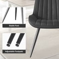 thumbnail image 5 of 2-Piece / 4-Piece Modern Dining Chair Sets with Thickened Cushions Premium Fabric Upholstered Kitchen Chairs Sturdy Metal Legs 300 lbs Capacity for Dining Room Living Room Office, 5 of 6