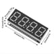thumbnail image 2 of Módulo de Pantalla LED HT16K33 de 4 Dígitos y 7 Segmentos, 0,56 Pulgadas, Indicador de Reloj, Tubo Rojo, 2 of 5