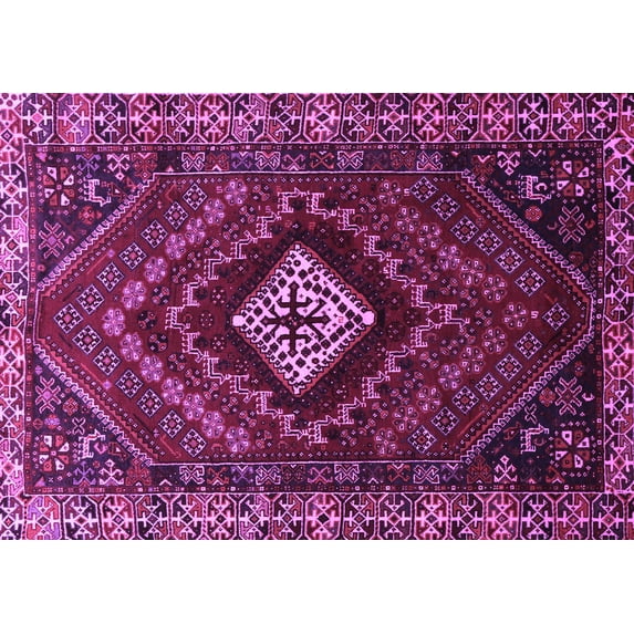 Ahgly Company Indoor Rectangle Persian Purple Traditional Area Rugs, 2' x 3'