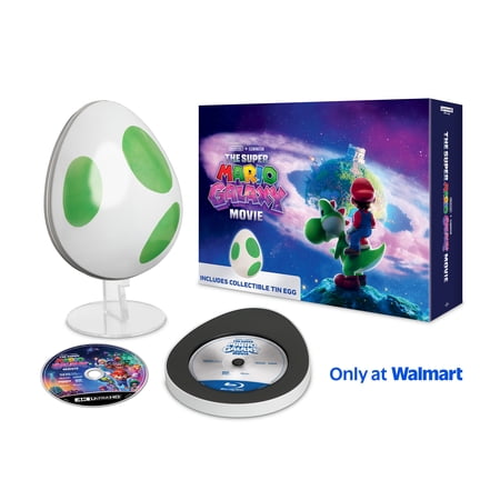 The Super Mario Galaxy Movie Collectible Tin (4K Ultra HD + Blu-ray + Digital Copy) (Walmart Exclusive) , Family, Universal