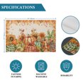 thumbnail image 6 of Orange Pumpkins Fall Thanksgiving Placemats Set of 4, Maple Leaf Rustic Washable Wipeable Table Mats for Dining Tables, Indoor Outdoor Kitchen Place Mats for Holiday Party Table Decor, 6 of 9
