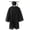 Black, variant on Odeerbi 3-12 Years Toddler Kids Boys Girls Graduation Gown & Cap Set Shiny Solid Color Long Sleeve Robe 2-Piece Outfit for Graduation Ceremony