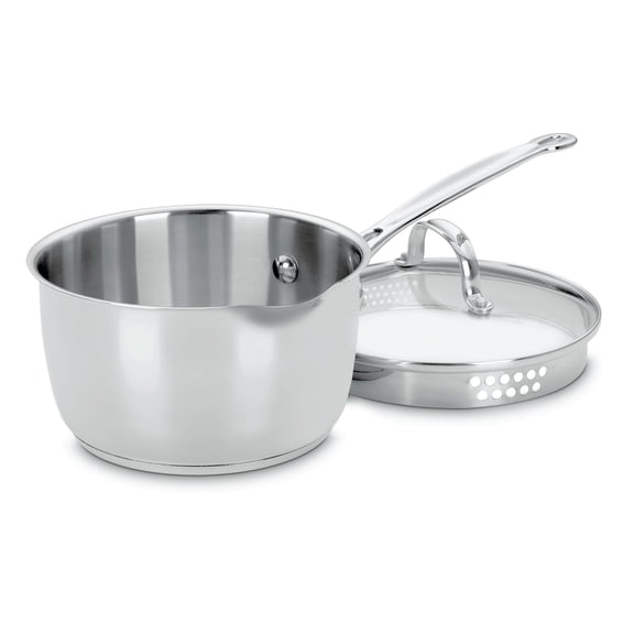 Cuisinart Chef'S Classic Stainless Steel 2 Qt. Cook And Pour Saucepan with Cover, Silver