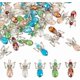 thumbnail image 1 of 50 piezas de dijes de alas de ángel de cristal de 5 colores, colgantes de cuentas de ángel con alas de hierro, colgantes de cuentas de alas de colores, colgantes de cuentas de alas con lazo, 1 of 7