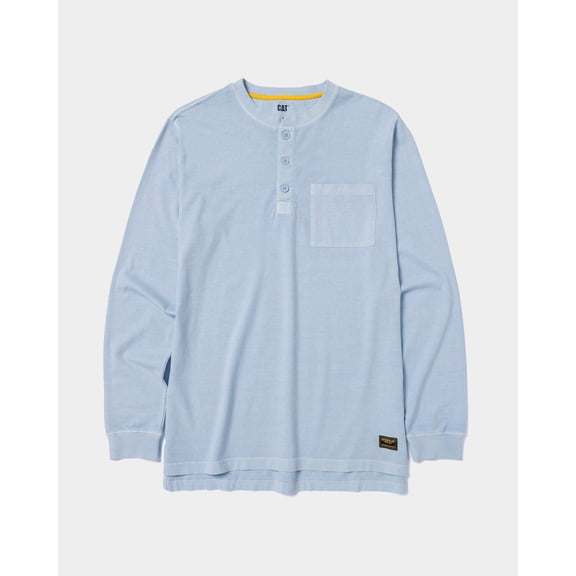 Men's Pigment Dyed Long Sleeve Henley | CAT® WORKWEAR