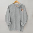thumbnail image 4 of Halloween Sweatshirts for Women Halloween Costumes for Women Halloween Tops for Women Pullover Sweaters Crew Neck Sweatshirts Women Oversized Sweatshirt for Women Fall Sweaters for Women, 4 of 4