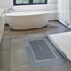 thumbnail image 4 of Alfombra de baño lavable de secado rápido a prueba de aceite para baño Rectángulo Azul S, 4 of 9