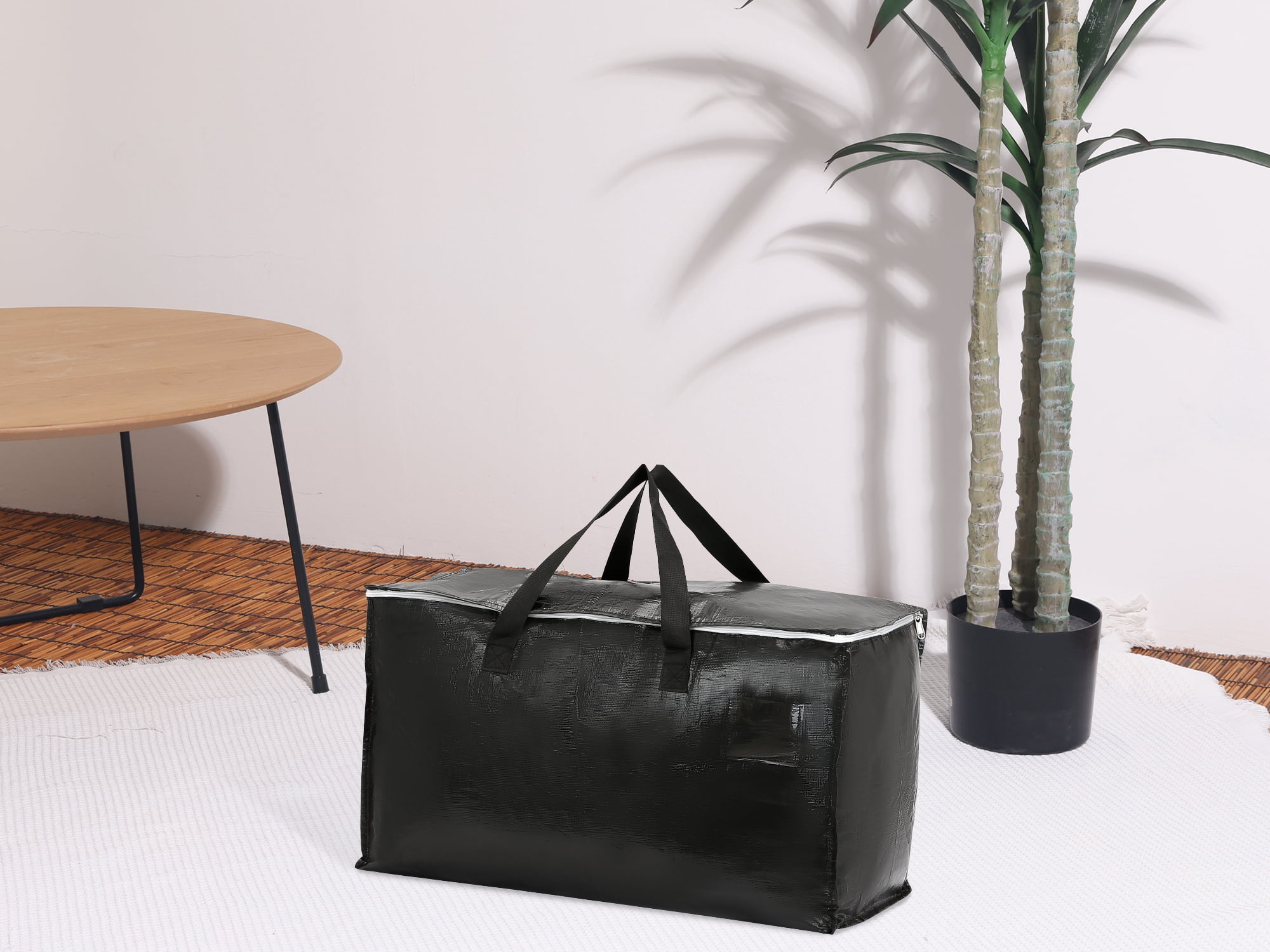 Unique Bargains 1 Pack Clothes Storage Bags Moving Bags Black 27*14*15in