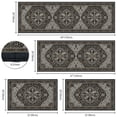 thumbnail image 2 of TECHVIDA Kitchen Rugs 4 Piece Set,Non Slip Machine Washable Kitchen Mats,Boho Vintage Abstract Kitchen Carpet for Farmhouse Living Room Hallway, 2 of 8