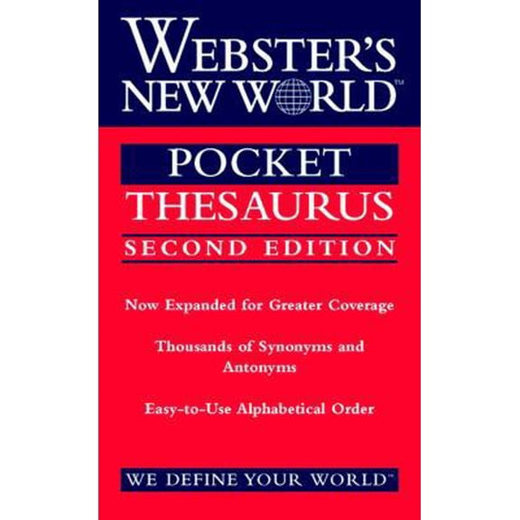 Pre-Owned Webster's New World Pocket Thesaurus, Second Edition (Paperback) 0764561480 9780764561481