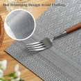 thumbnail image 3 of Set de 12 Individuales Lunar Grey de Leetaltree - Individuales Resistentes al Calor y Antideslizantes para Mesa de Comedor, Lavables y Duraderos de PVC Vinílico Tejido (Lunar Grey, 12), 3 of 9