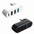 thumbnail image 4 of 4 Port USB 3.0 Hub 180° Degree Rotatable USB Splitter with 3 USB Port 1 USB C Powered Data Port USB Extender for Laptop, 4 of 11