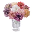 thumbnail image 5 of 6 Pcs Artificial Dahlias Flower, 11" Fake Silk Dahlia Bouquet with Stem for Wedding Bouquets, 5 of 8