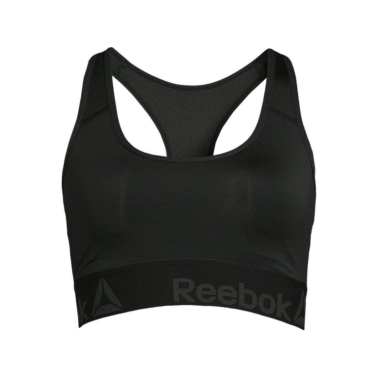 Reebok Apparel Women Running Printed Sports Bra Noir