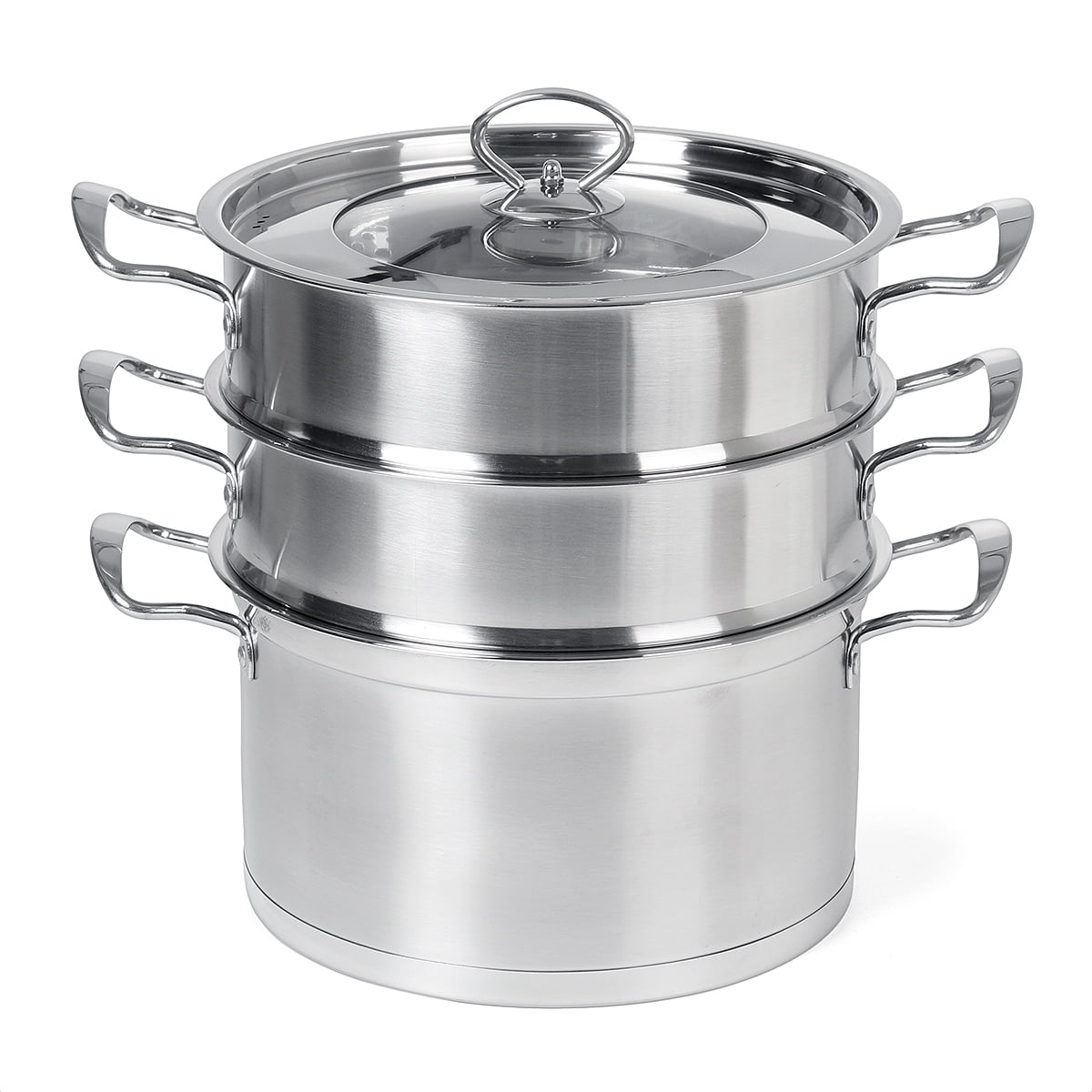 S Morebuy Stainless Steel Steamer Pot Set Steaming Cookware Cooking Pot With Lid Multipurpose Food Steaming Pot For Kitchen Cooking Soup And Steaming Food Steam Pot Boiler All Steel Handle Walmart Com Walmart Com