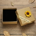 thumbnail image 4 of QIQUWOHUL Jewelry Gift Box Rose Sunflower Design Small Kraft Paper Box For Rings Pendants Earrings Necklaces Ideal For Christmas Holiday Anniversary Wedding Birthday, 4 of 6