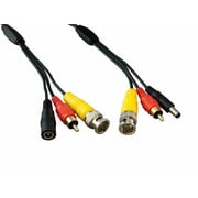 Cable Leader 100ft Video Audio & Power Security Camera Cable BNC Male to Male RCA Male to Male, DC Male to Female