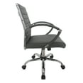 thumbnail image 4 of Corrigan Height Adjustable Faux Leather Office Chair, Small, Gray and Chrome, 4 of 8
