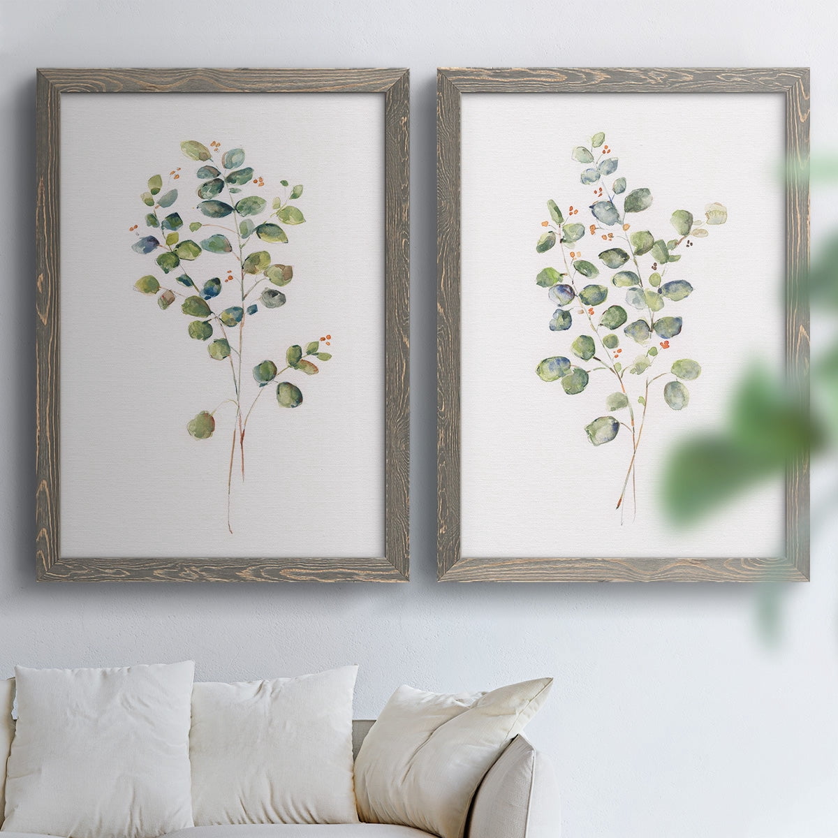 Eucalyptus I - Premium Framed Canvas 2 Piece Set - Ready to Hang