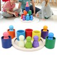 thumbnail image 1 of Educational Creativity Wooden Arch Toy, Baby Various Wooden Building Blocks, For Girls Boys, 1 of 8