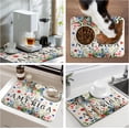 thumbnail image 7 of 4th of July Patriotic Floral Dish Drying Mat Summer Memorial Day Large Kitchen Mats Dish Drying Pad Absorbent Dish Dryer Mat for Kitchen Countertops Microfiber Drainer Pad Dish Drying Mats (18x24 in), 7 of 7