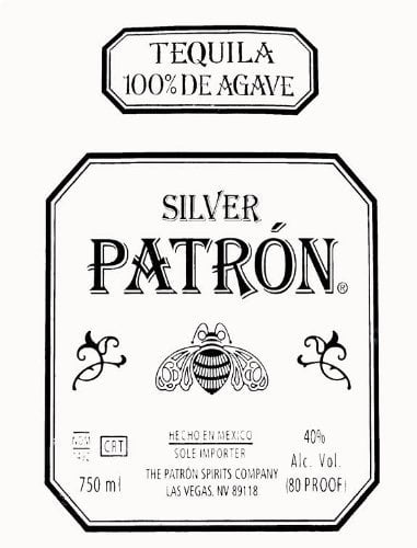 Patron Label Logo Edible Cake Topper Frosting Sheet Walmart 