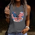thumbnail image 2 of Lydpxz Womens 4th of July Tank Tops Plus Size Patriotic American Flag Graphic Tees Loose Fit Sleeveless T Shirts Camisole Breathable Crewneck Tanks, 2 of 6