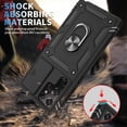 thumbnail image 3 of Heavy Duty Full Body Designed Case for Samsung Galaxy S22 Ultra 6.8 Inch , Shockproof Galaxy S22 Ultra Case Camera Cover Slide Lens Charge Port Built-in 360° Rotate Ring Kickstand, 3 of 9