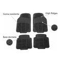 thumbnail image 3 of Tapete Uso Rudo Belug 4 Piezas Universal Negro, 3 of 5