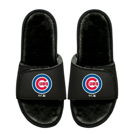 Youth ISlide Chicago Cubs Logo Fur Slide Sandals