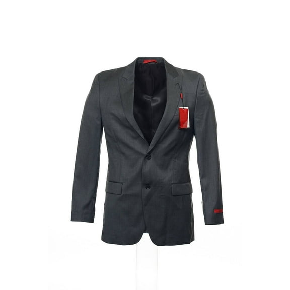 Red Men's Gray 2 Button Sport Coat