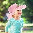 thumbnail image 4 of Kids Bowknot Wide Sun Hat UV Protection for Outdoor Travel, 4 of 4