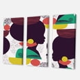 thumbnail image 3 of Designart ' Ethnic Geometric Silhouette of African American III ' Modern Canvas Wall Art Print, 3 of 3